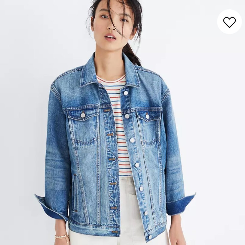 Madewell Oversized Jean Jacket In Capstone Wash